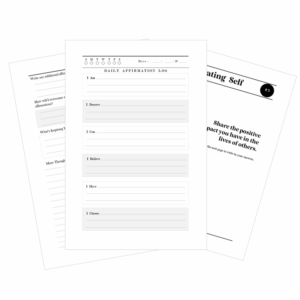 Alternative view of 'The Things I Tell Myself When I Look In The Mirror' Affirmation Journal