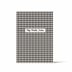 Pre-Order: The Daily Note - Lined Blank Journal (Gingham Print)